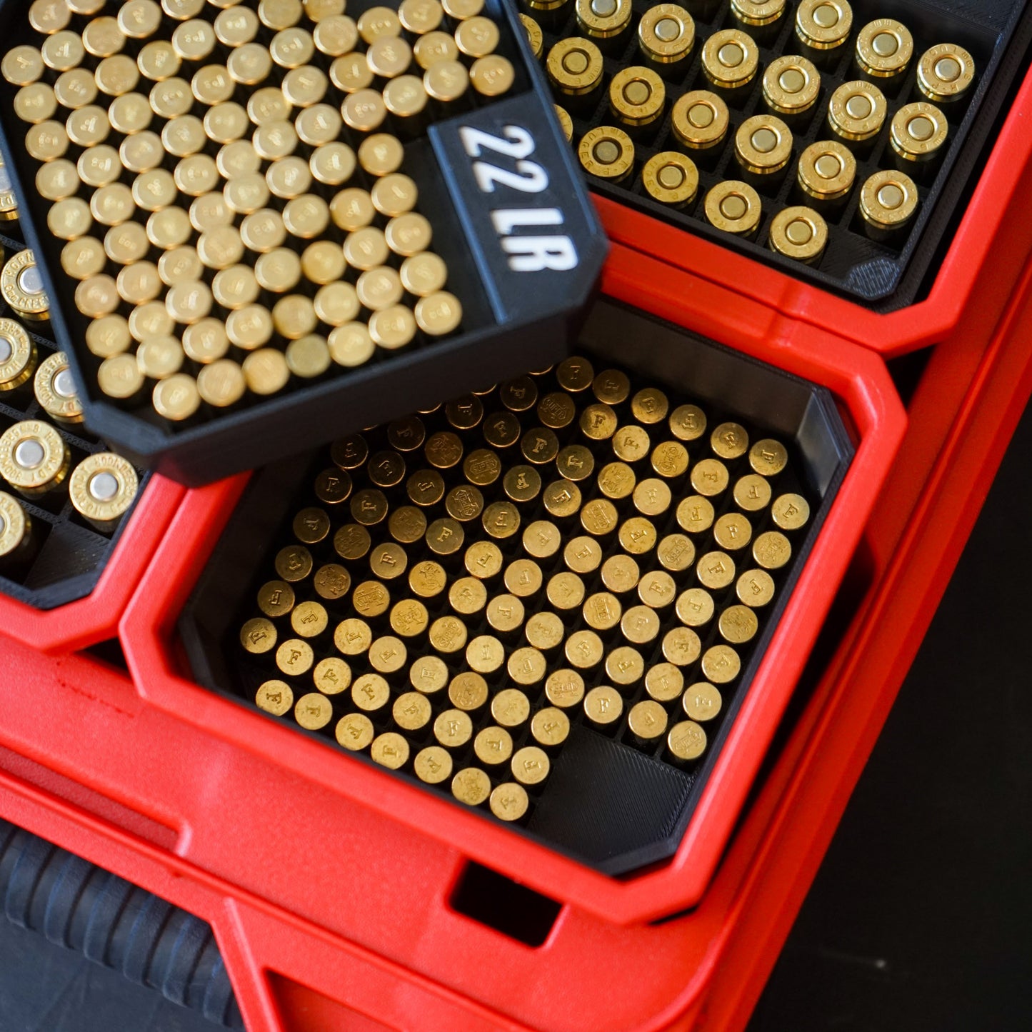 Small Rifle Pistol Cartridge Inserts for Deep Milwaukee Bins
