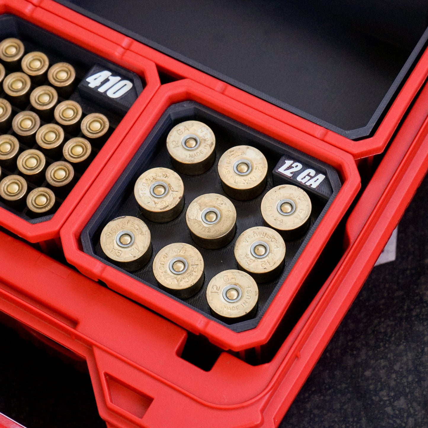 Small Rifle Pistol Cartridge Inserts for Deep Milwaukee Bins