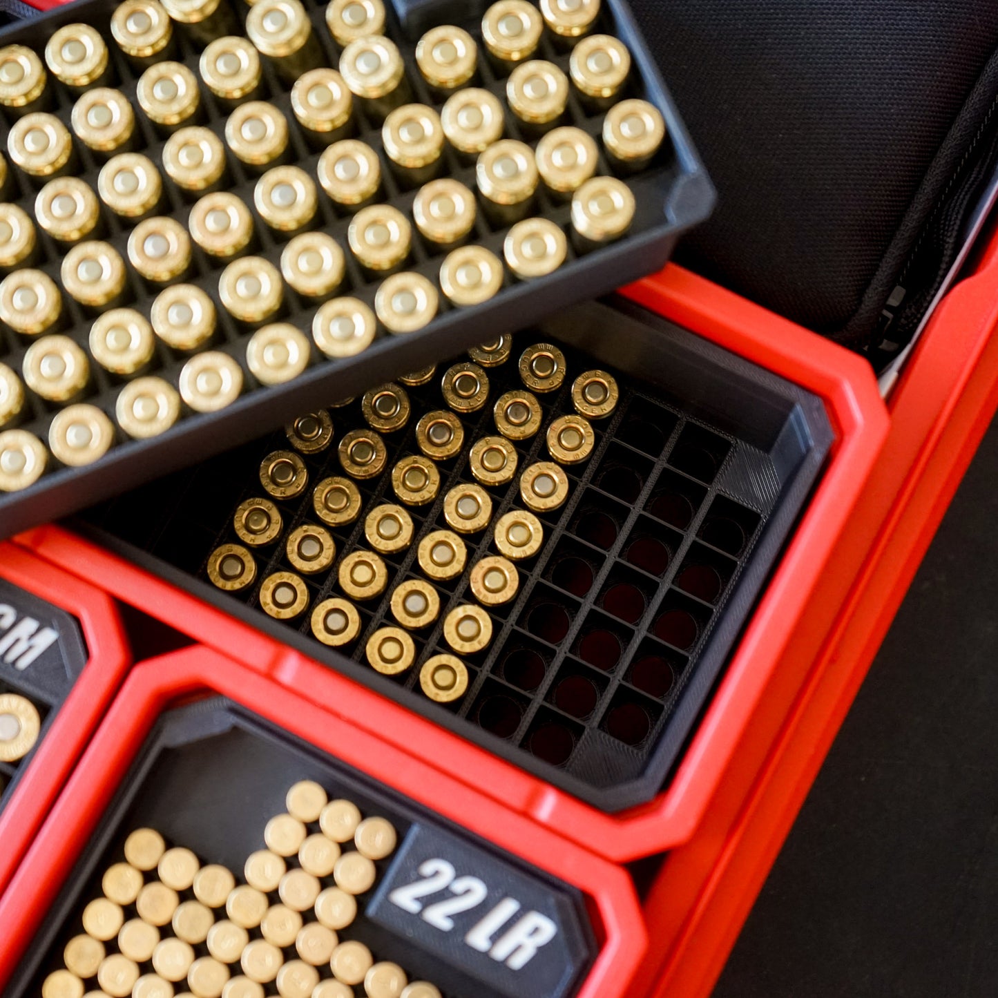 Large Rifle Pistol Cartridge Inserts for Deep Milwaukee Bins
