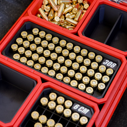 Large Rifle Cartridge Inserts for Deep Milwaukee Bins