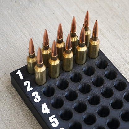 Numbered Loading Block for Reloading Ammo