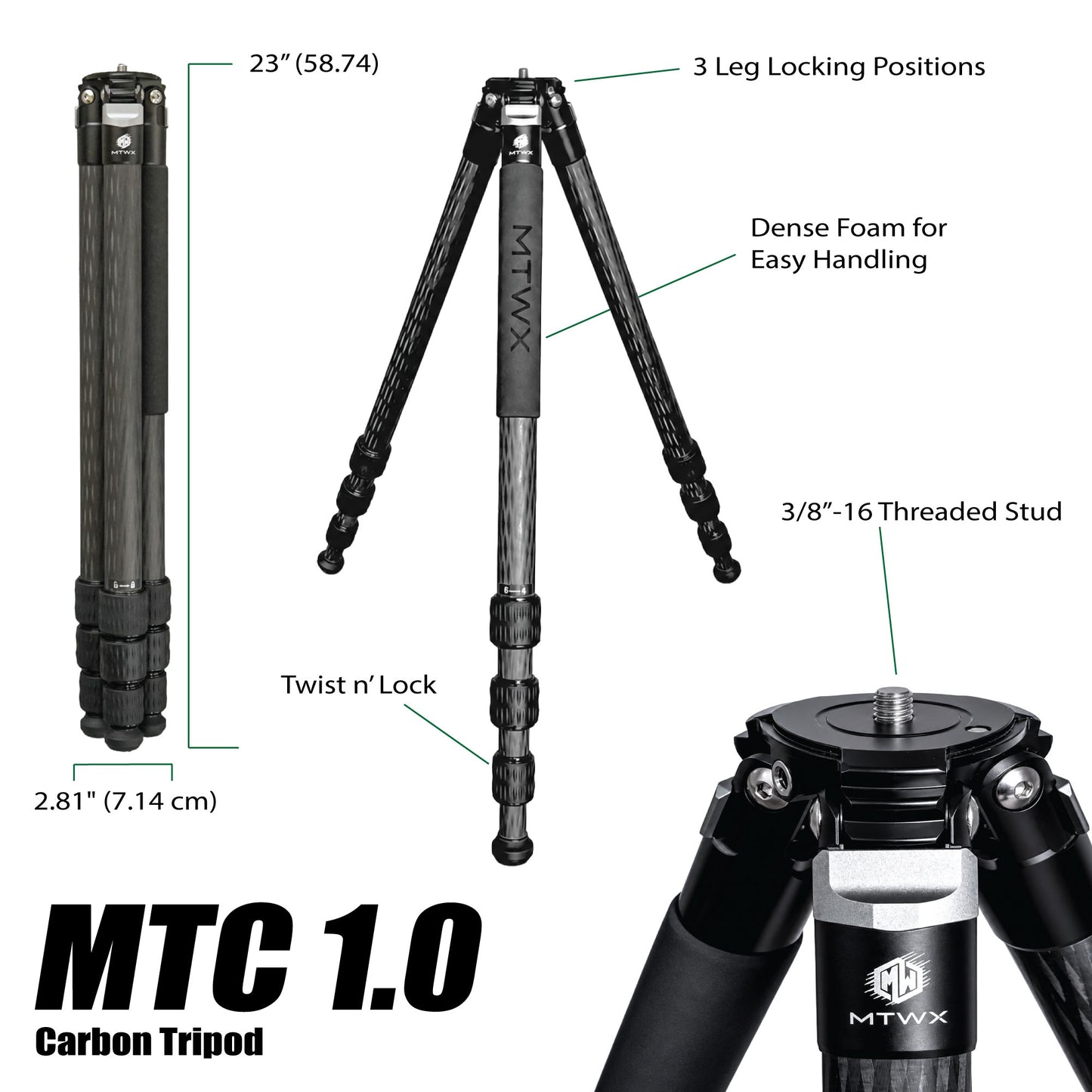 MTC 1.0 Carbon Tripod