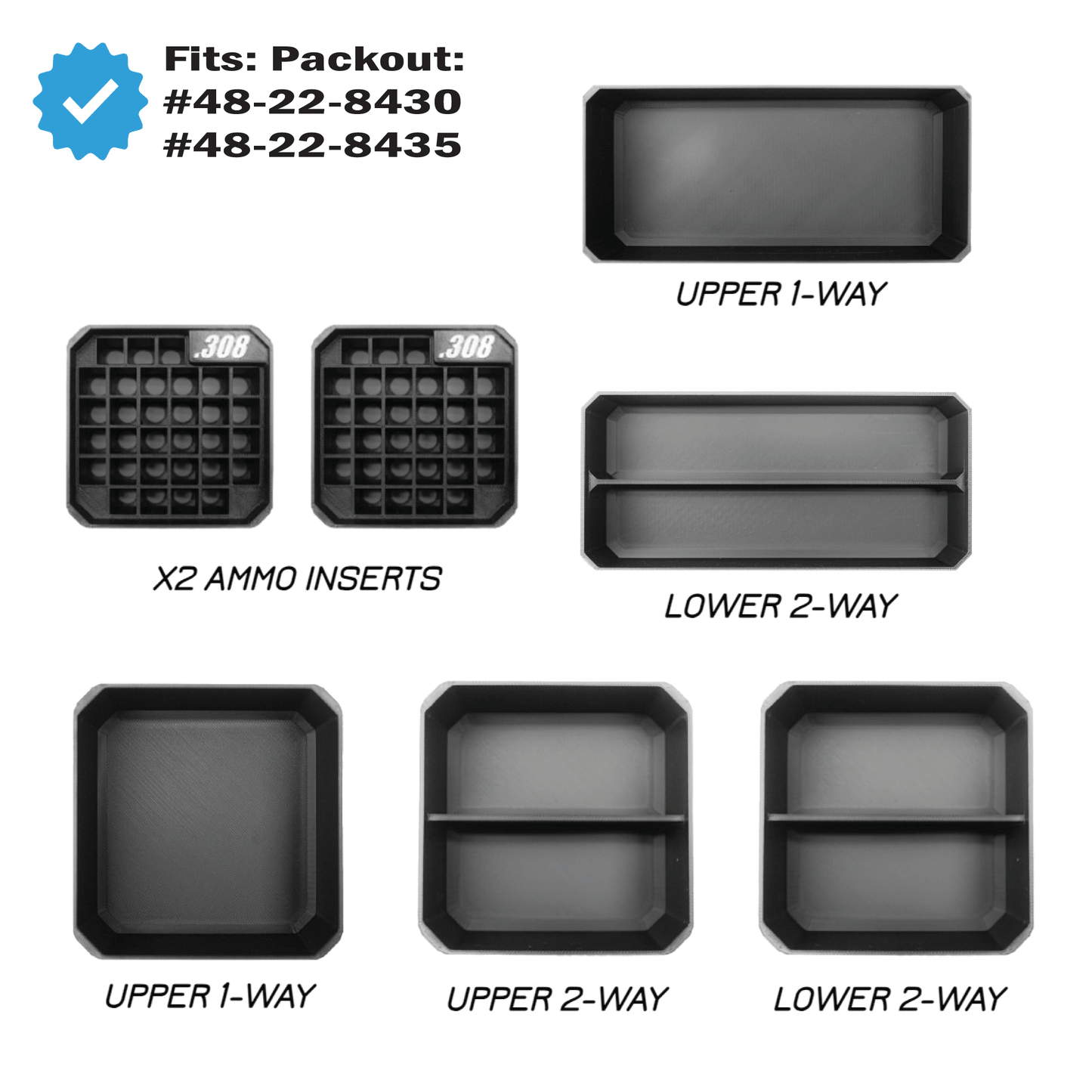 Ammo Insert STARTER PACK (Rifle & Pistol Rounds)